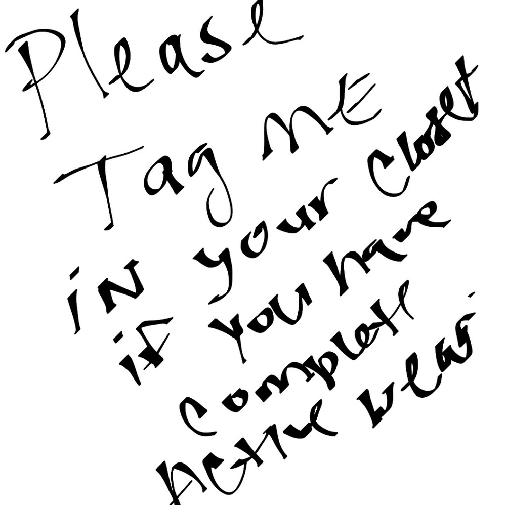 LOOKING ONLY FOR STRICTLY ACTIVE WEAR CLOSETS